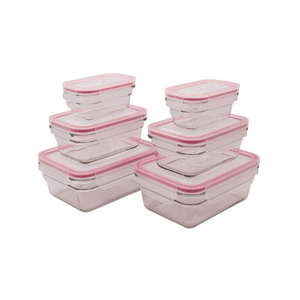 Glasslock Oven Safe Glass Rectangle Container 6-Piece Set