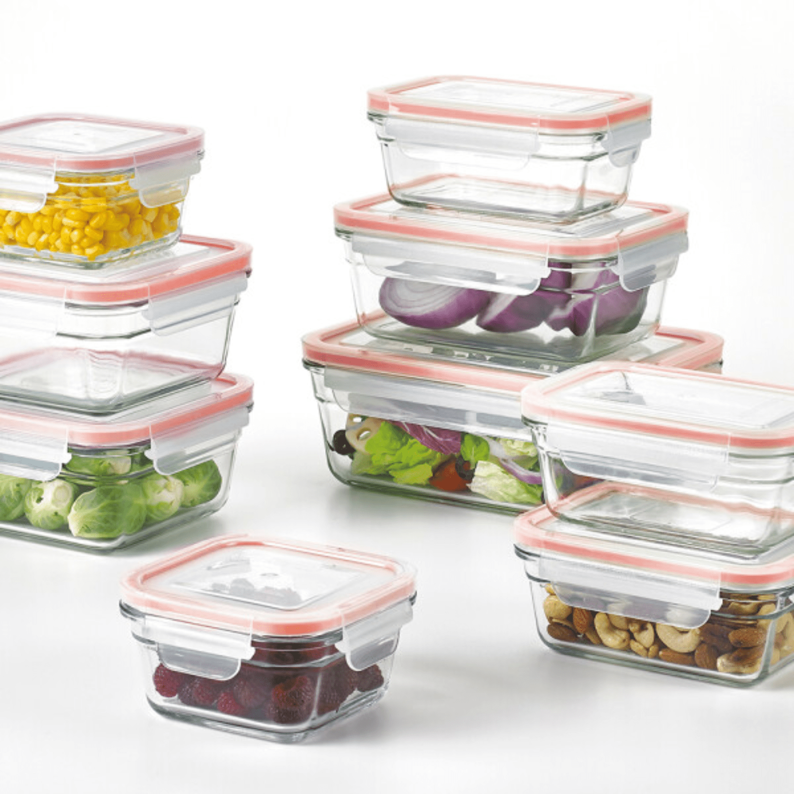 Glasslock Oven Safe Glass Square Container 900ml
