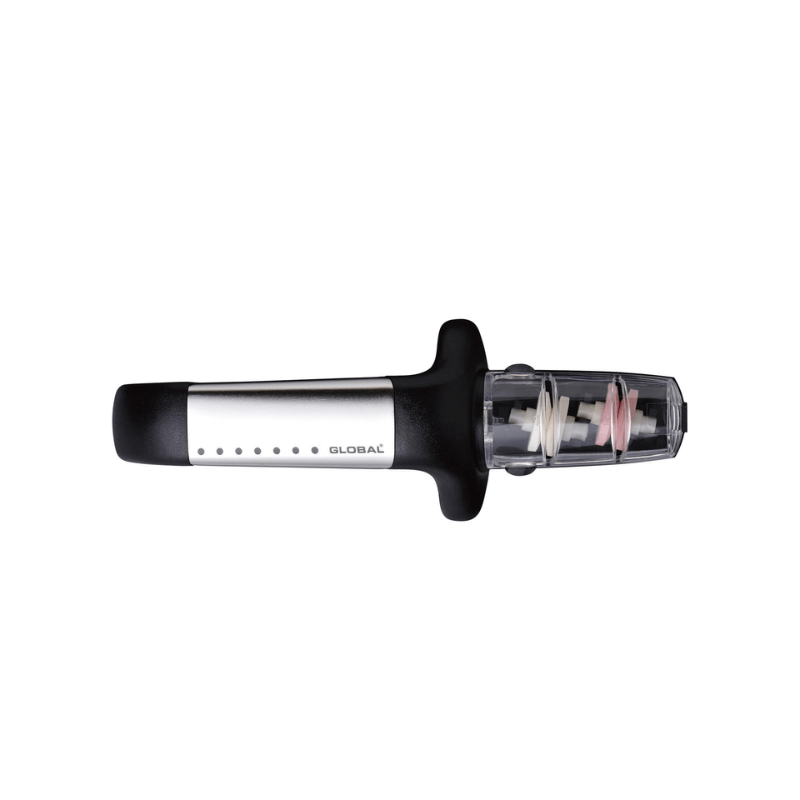 GLOBAL 2-Stage Ceramic Water Sharpener Stainless Steel