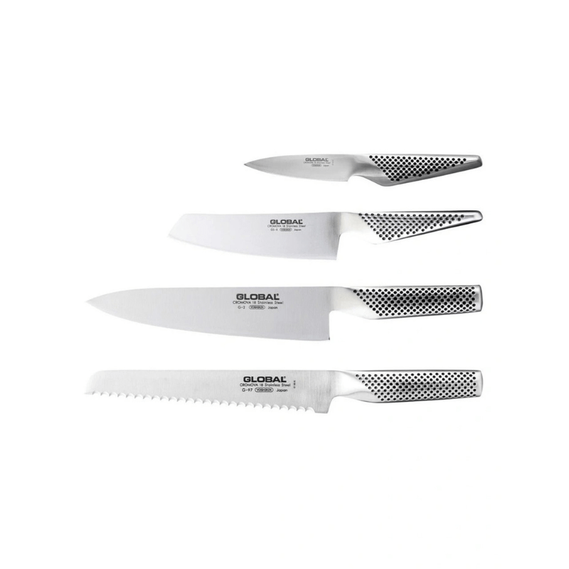 GLOBAL Hashira Maple Knife Block Set 5-Piece