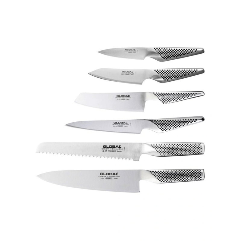 GLOBAL Hashira Maple Knife Block Set 7-Piece