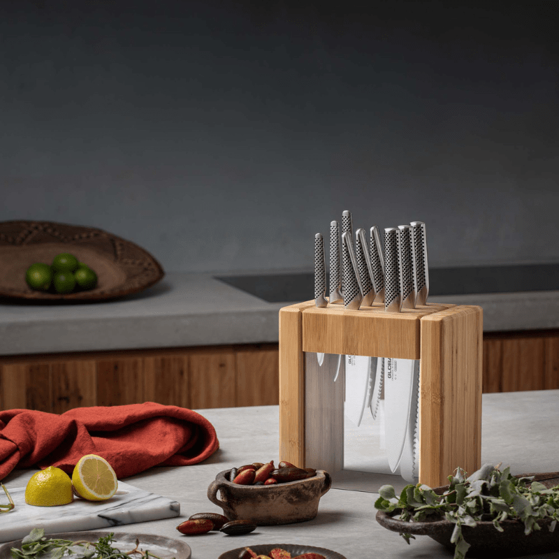 GLOBAL Ikasu Knife Block Set 10-Piece