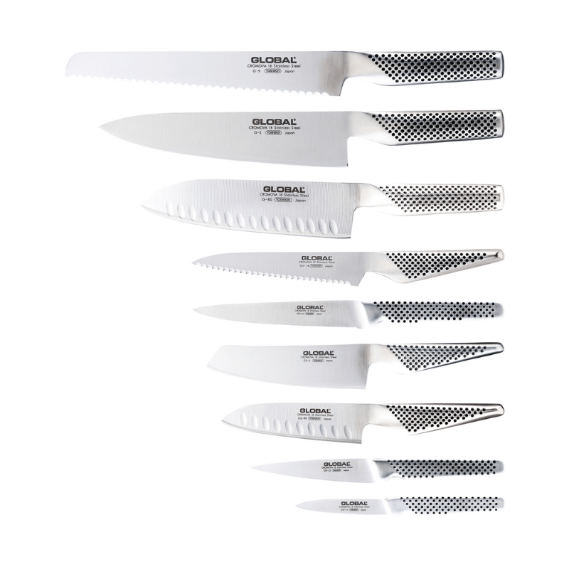 GLOBAL Ikasu Knife Block Set 10-Piece