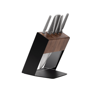 GLOBAL Katana Walnut Knife Block Set 6-Piece
