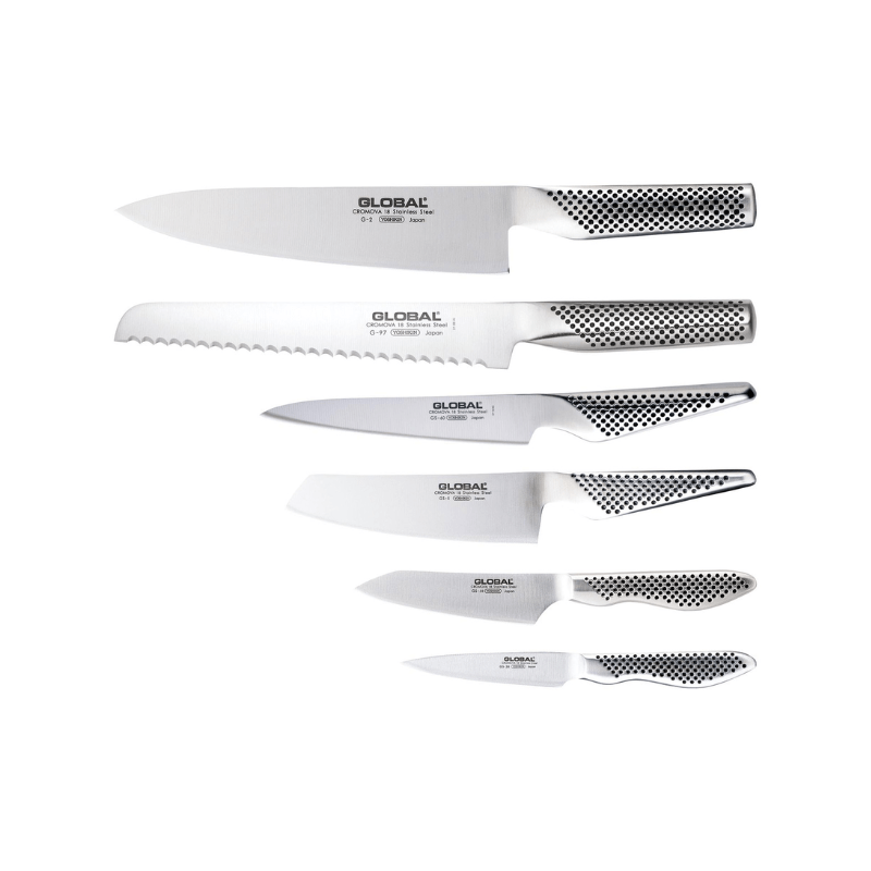 GLOBAL Kyoto Ash Knife Block Set 7-Piece