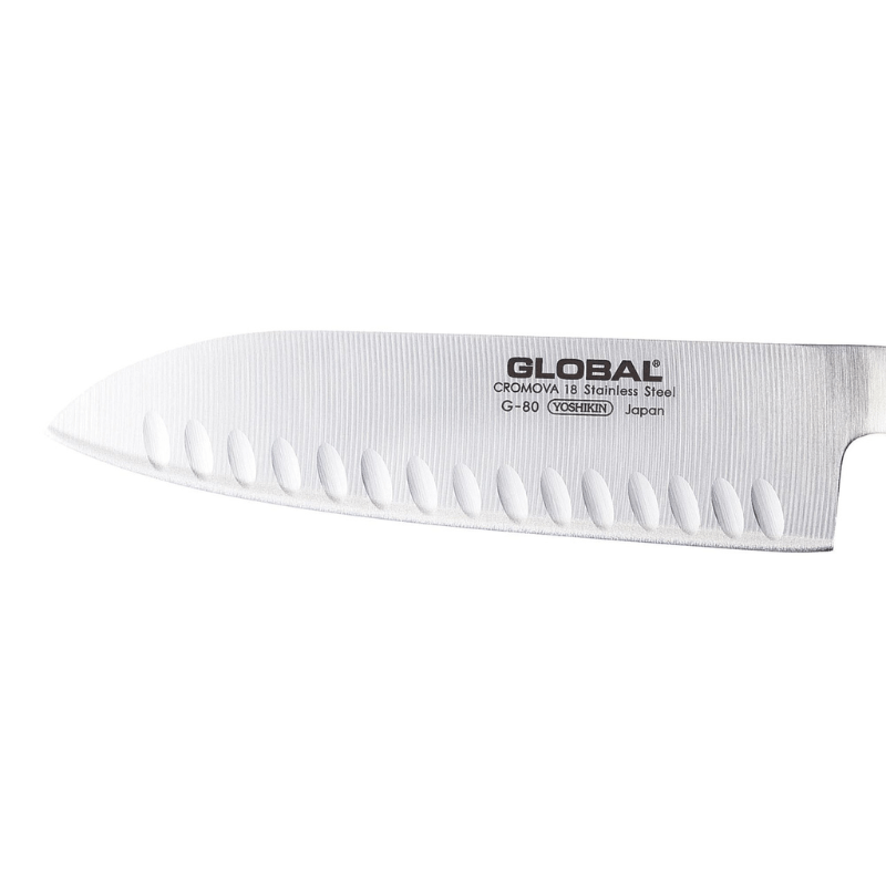 Global Santoku Knife 18cm Fluted (G-80)