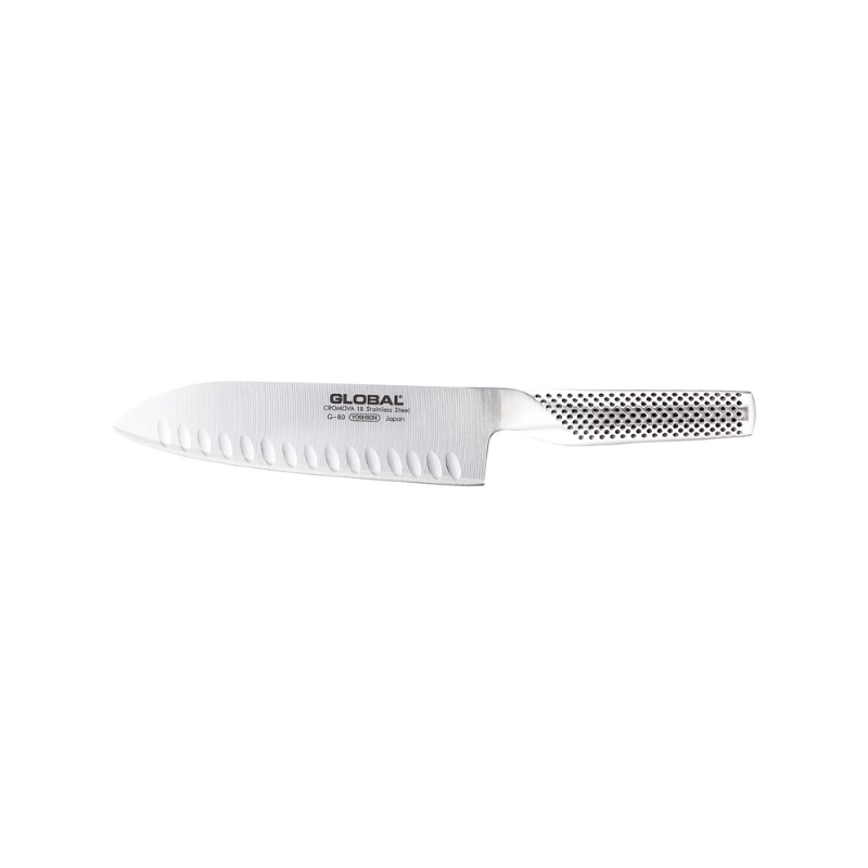 Global Santoku Knife 18cm Fluted (G-80)