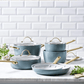 GreenPan Padova Non-Stick Cookware Set 10-Piece Smokey Sky Blue