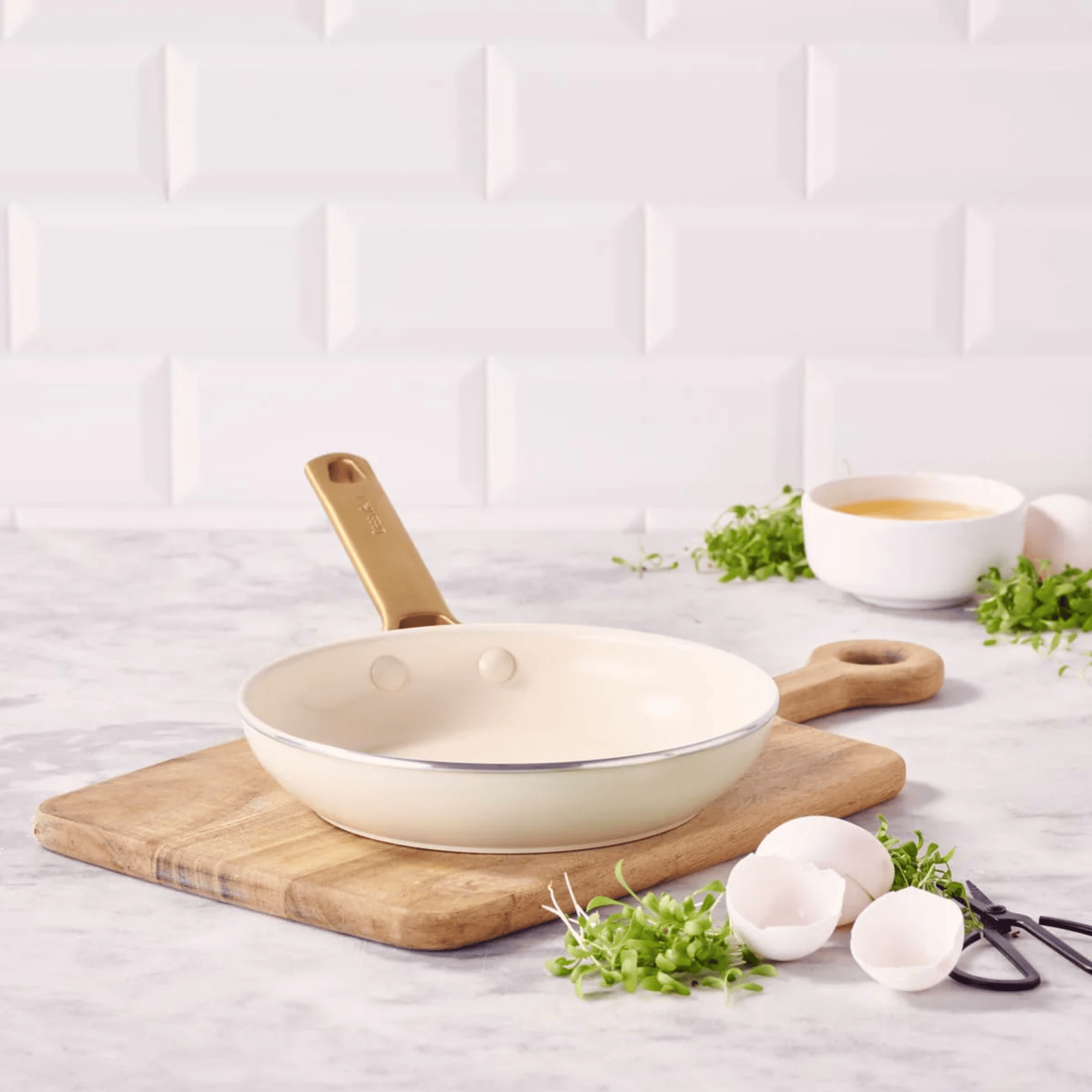 GreenPan Padova Non-Stick Frying Pan 20cm Cream