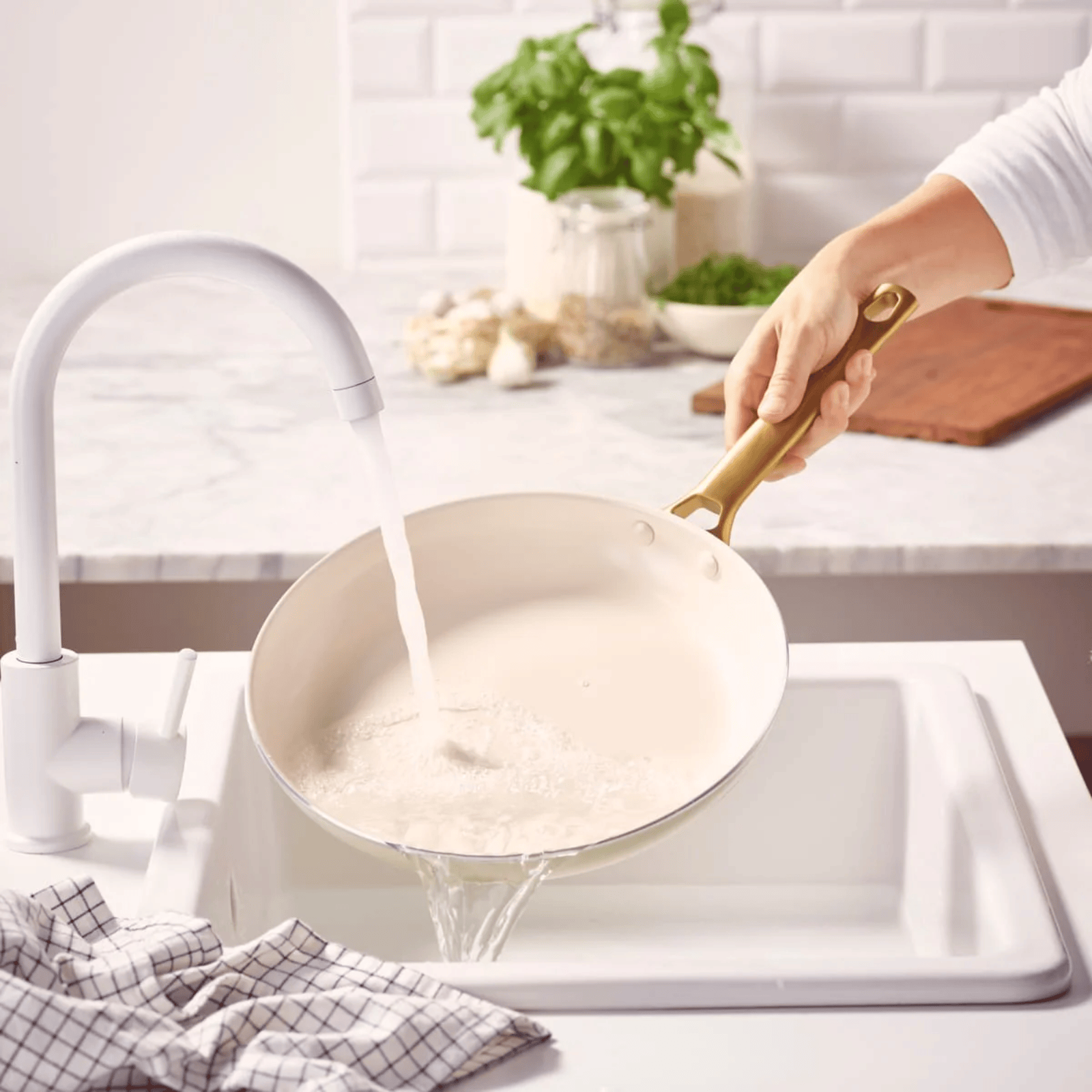 GreenPan Padova Non-Stick Frying Pan 28cm Cream