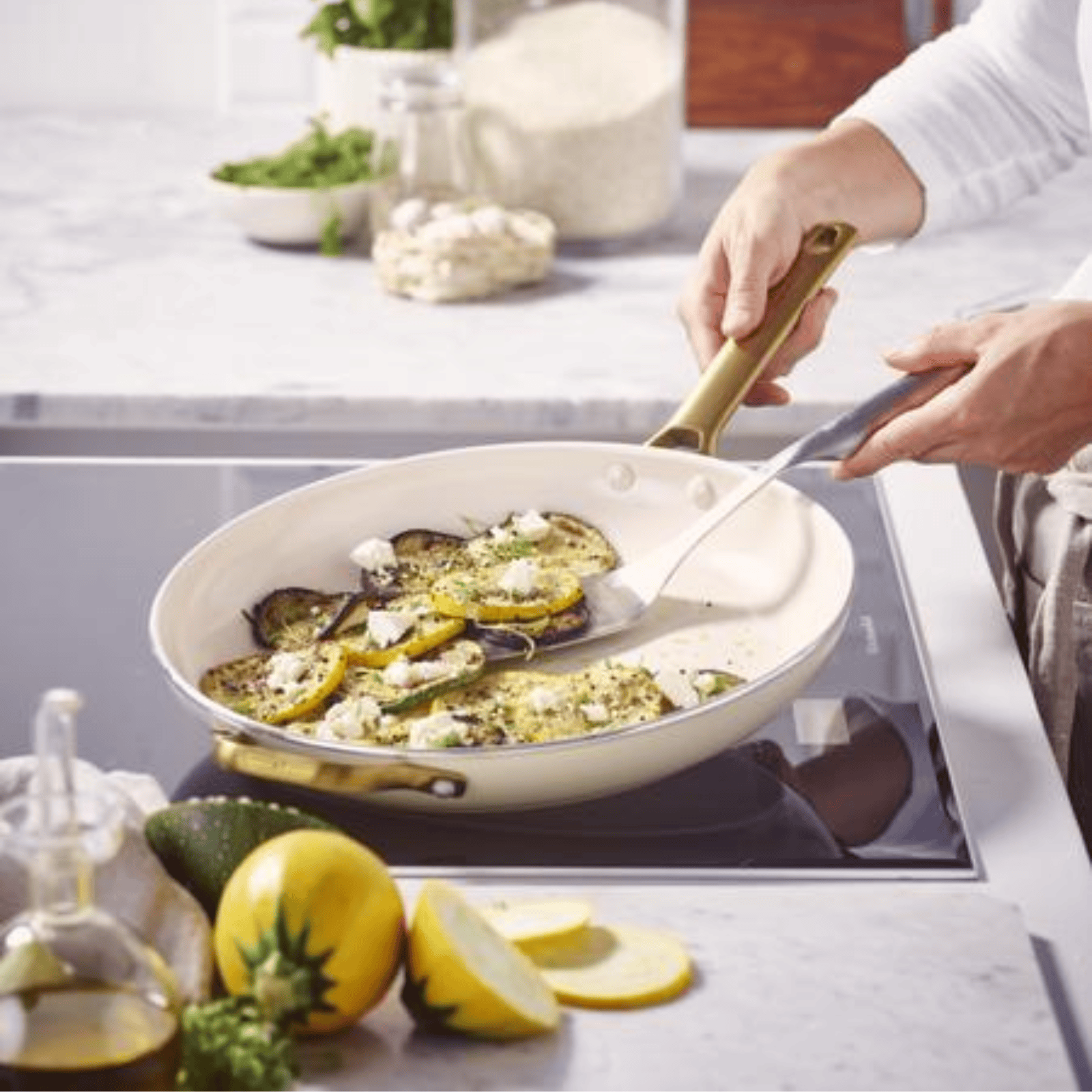 GreenPan Padova Non-Stick Frying Pan 32cm Cream