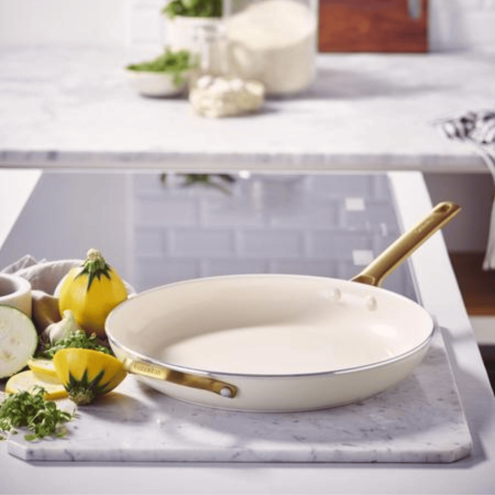 GreenPan Padova Non-Stick Frying Pan 32cm Cream