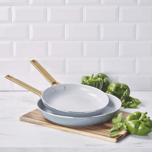 GreenPan Padova Non-Stick Frying Pan Set 26cm + 30cm Smokey Sky Blue