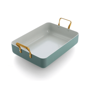 GreenPan Padova Non-Stick Roasting Pan 35cm x 25cm Smokey Sky Blue
