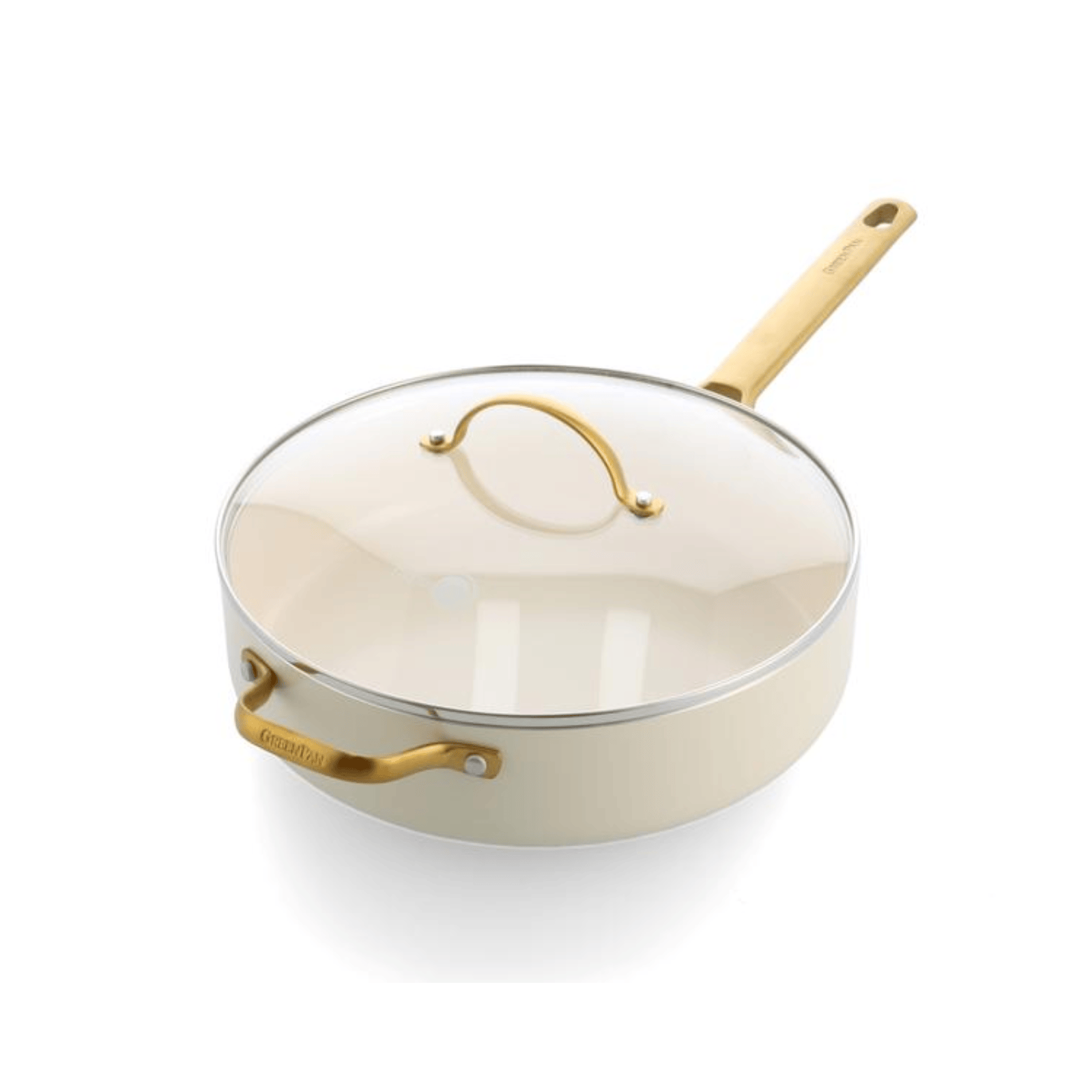 GreenPan Padova Non-Stick Saute Pan 28cm Cream