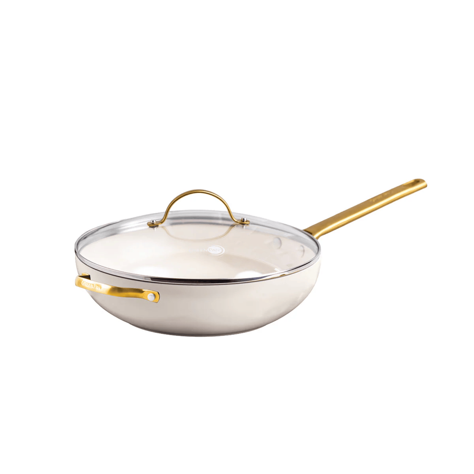 GreenPan Padova Non-Stick Wok 32cm Cream