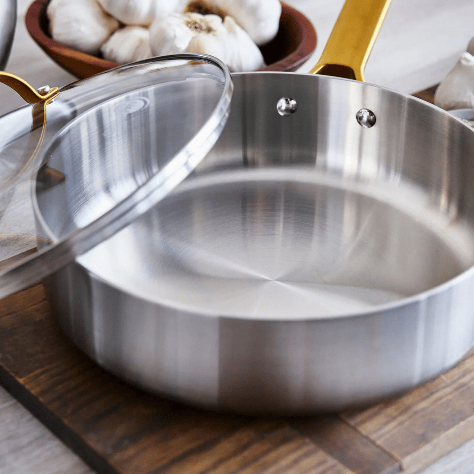 GreenPan Padova Stainless Steel Saute Pan 24cm