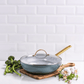 GreenPan Padova Wok 28cm Smokey Sky Blue