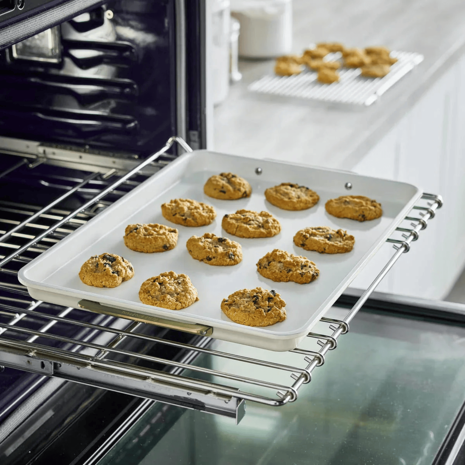 GreenPan Reserve Non-Stick Cookie Sheet 30cm x 25cm Cream White