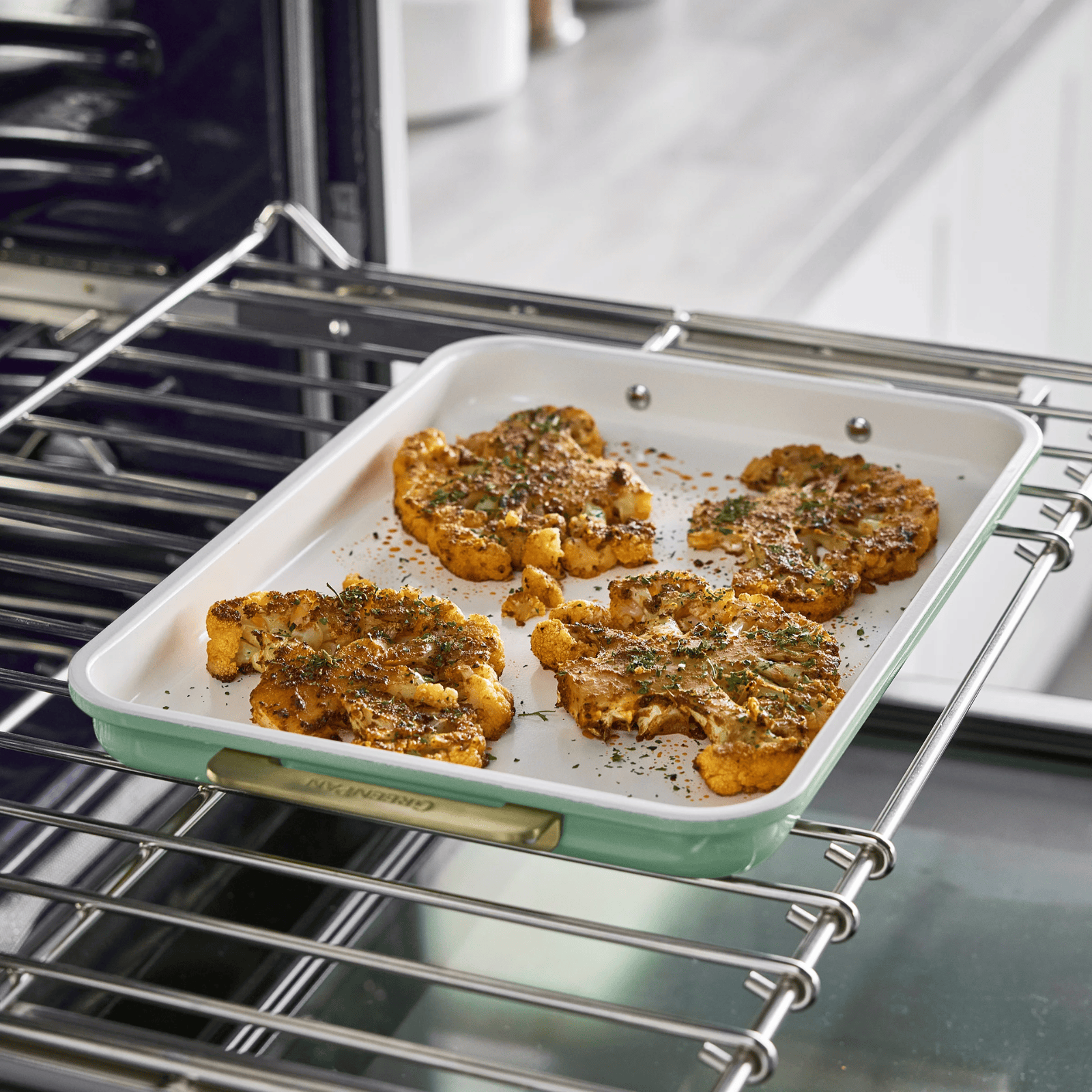 GreenPan Reserve Non-Stick Cookie Sheet 30cm x 25cm Sage Green