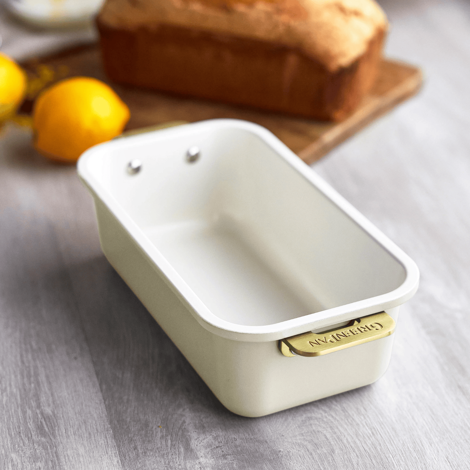 GreenPan Reserve Non-Stick Loaf Pan 23cm x 12.5cm Cream White