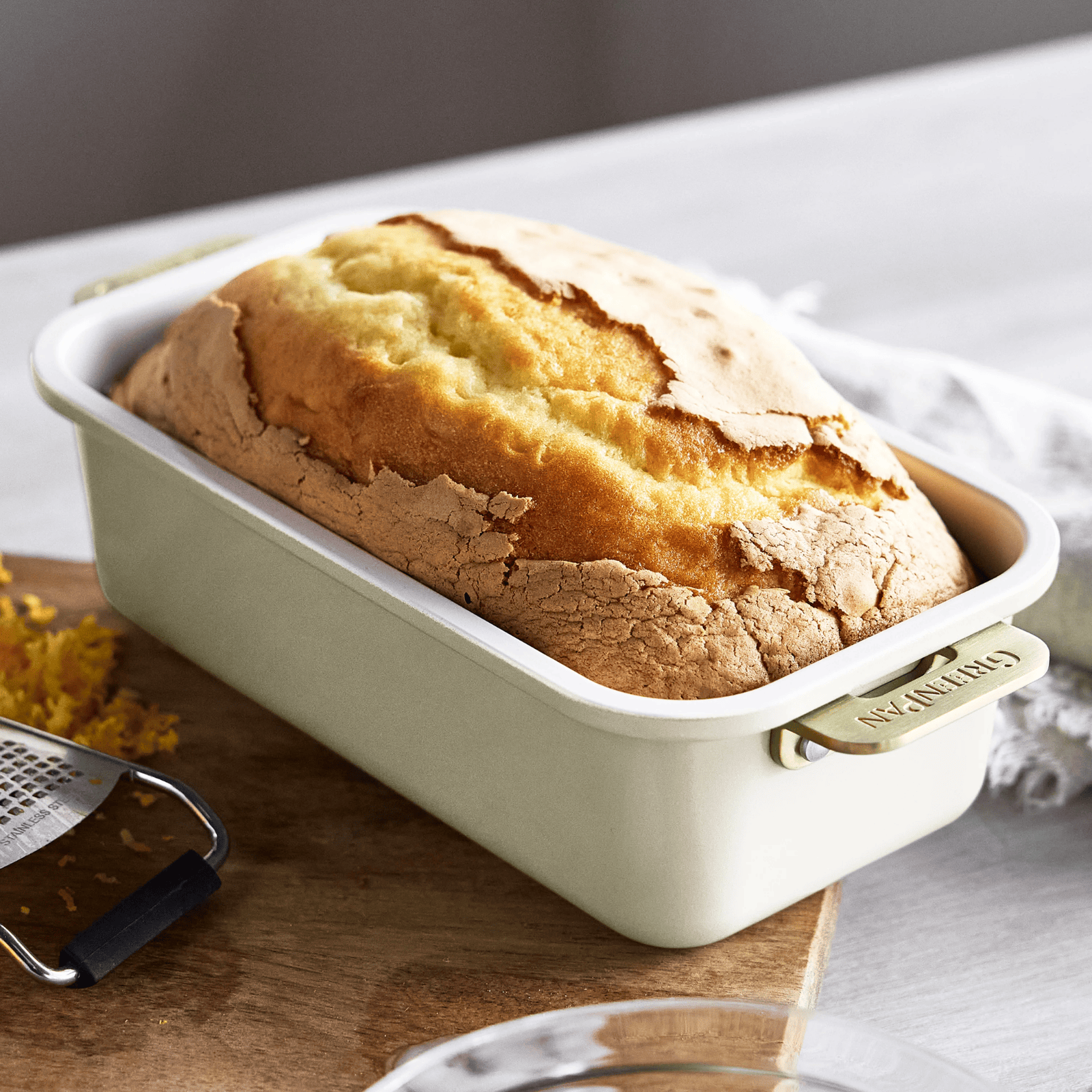 GreenPan Reserve Non-Stick Loaf Pan 23cm x 12.5cm Cream White