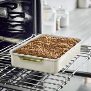 GreenPan Reserve Non-Stick Rectangular Pan 30cm x 25cm Cream White
