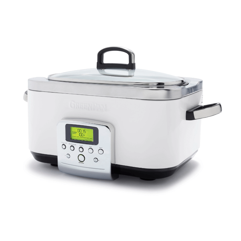 GreenPan Slow Cooker 6L Cloud Cream