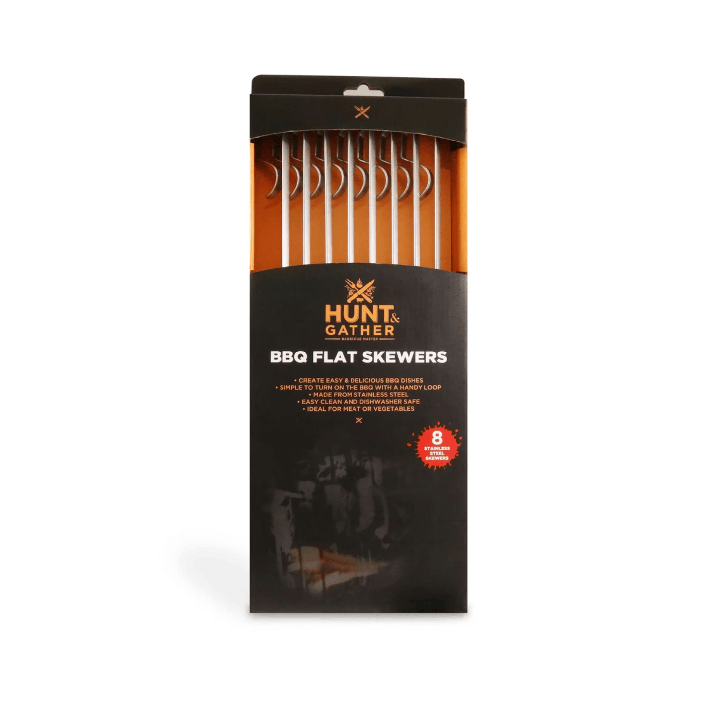 Hunt & Gather BBQ Flat Skewers 8-Pack
