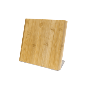 Icon Chef Bamboo Angled Magnetic Knife Block