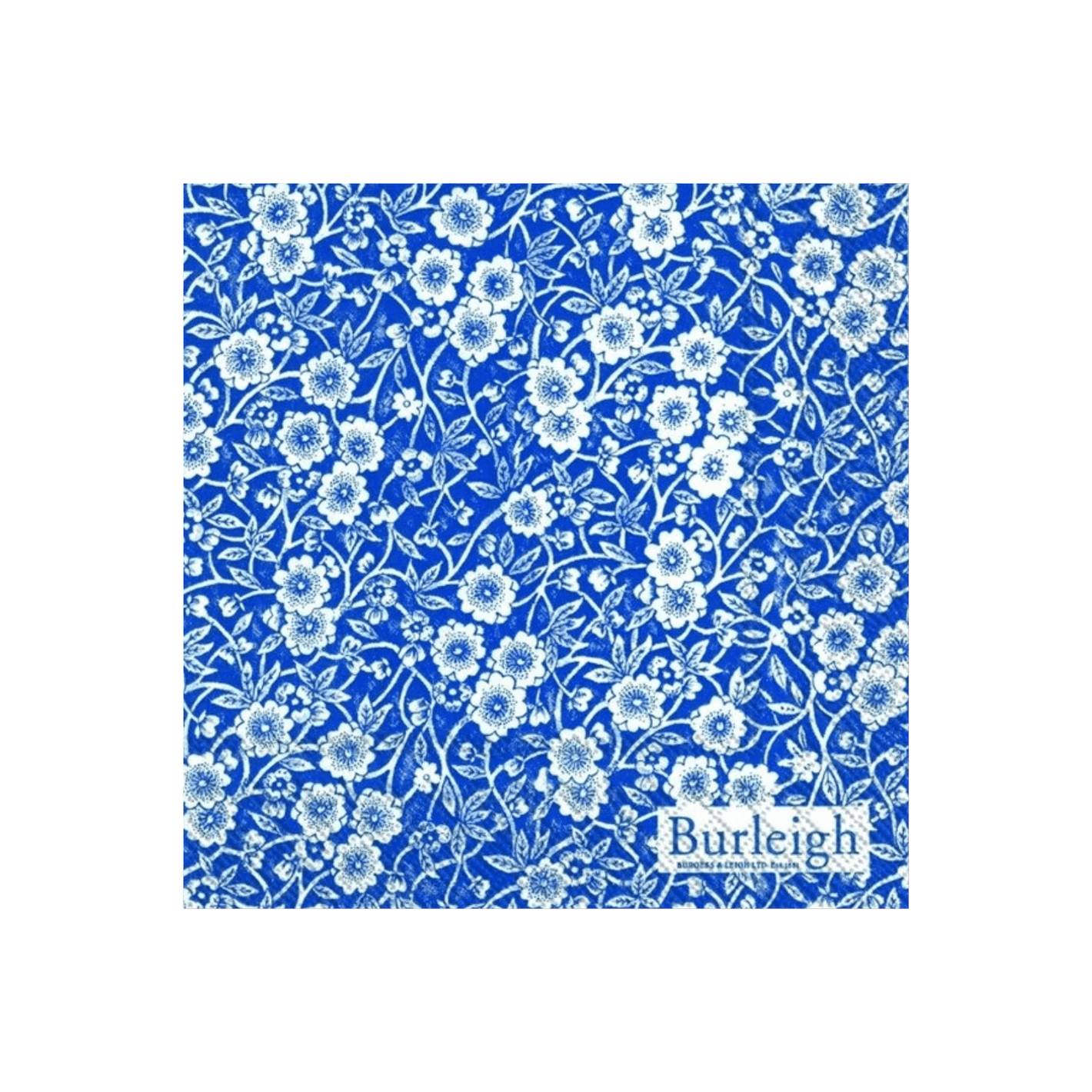 IHR Cocktail Burleigh Calico Blue Napkins Pack of 20