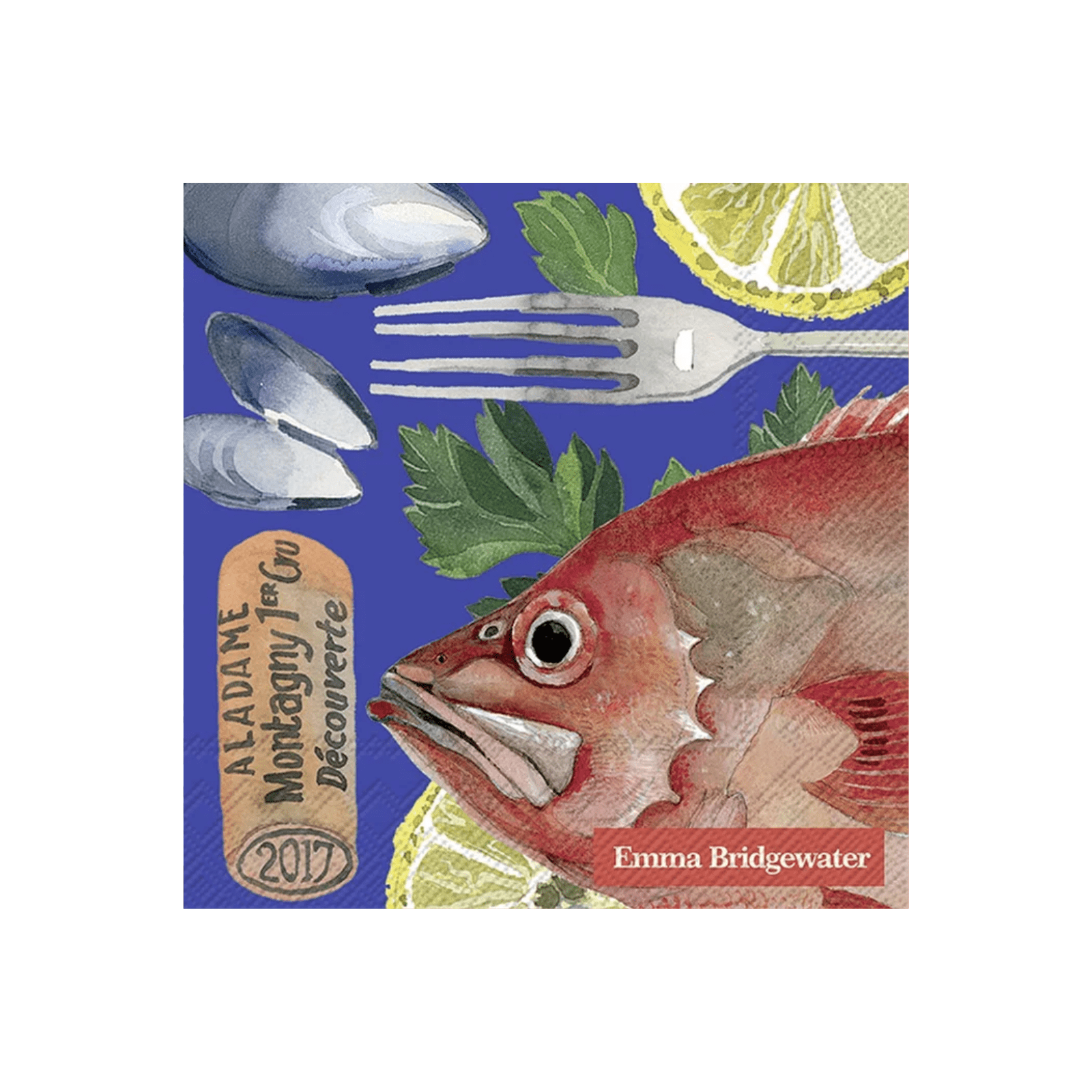 IHR Cocktail Emma Bridgewater Fish Supper Napkins Pack of 20