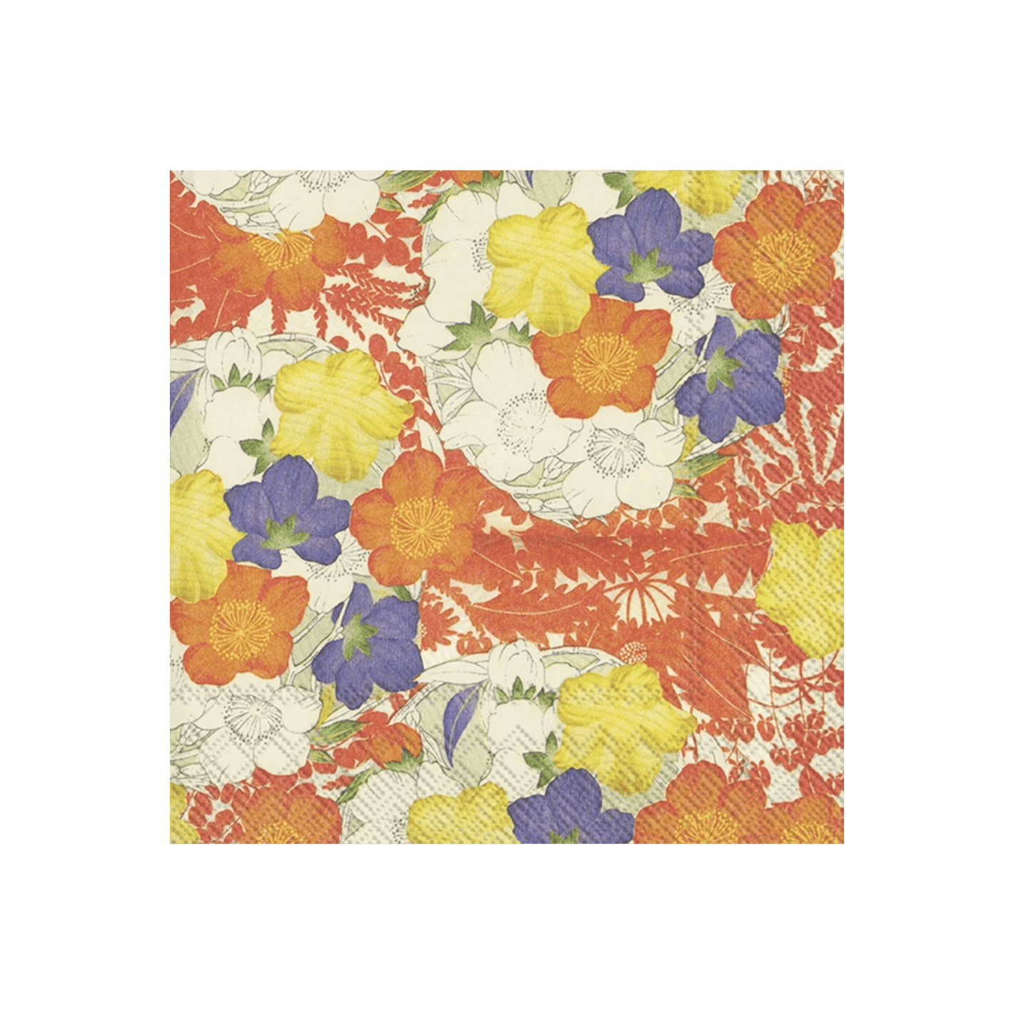 IHR Cocktail Kimono Flowers V&A Napkins Pack of 20