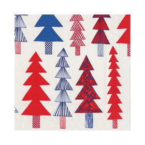 IHR Cocktail Marimekko Kuusikossa Red Napkins Pack of 20