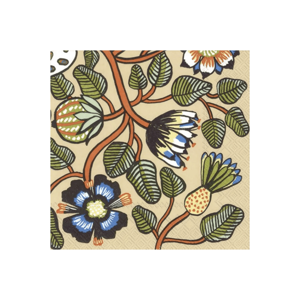 IHR Cocktail Marimekko Tiara Cream Napkins Pack of 20
