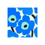 IHR Cocktail Marimekko Unikko Blue Napkins Pack of 20