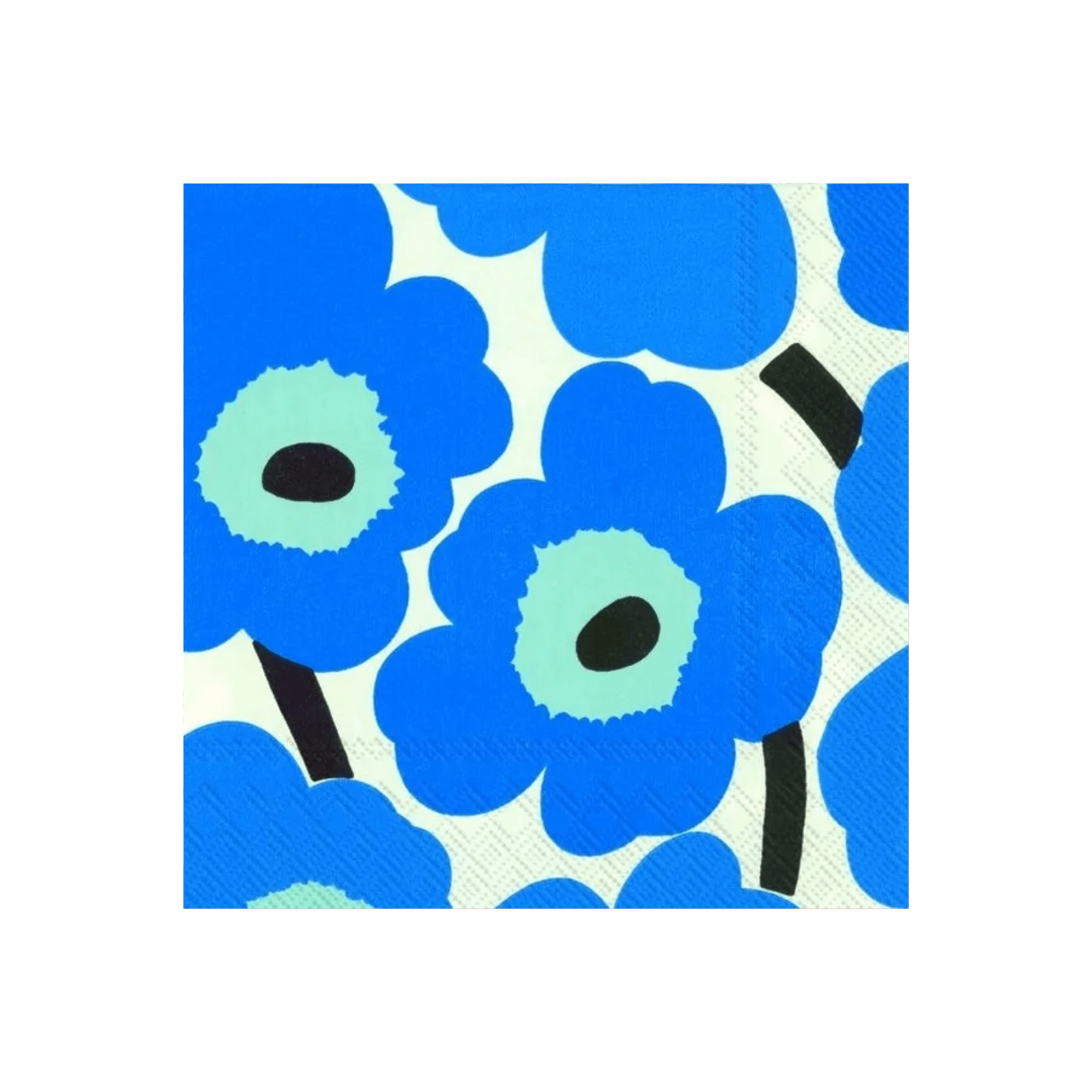 IHR Cocktail Marimekko Unikko Blue Napkins Pack of 20