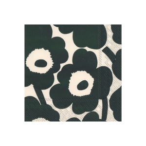 IHR Cocktail Marimekko Unikko Cream Green Napkins Pack of 20