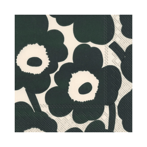 IHR Cocktail Marimekko Unikko Cream Green Napkins Pack of 20