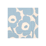 IHR Cocktail Marimekko Unikko Cream Light Blue Napkins Pack of 20