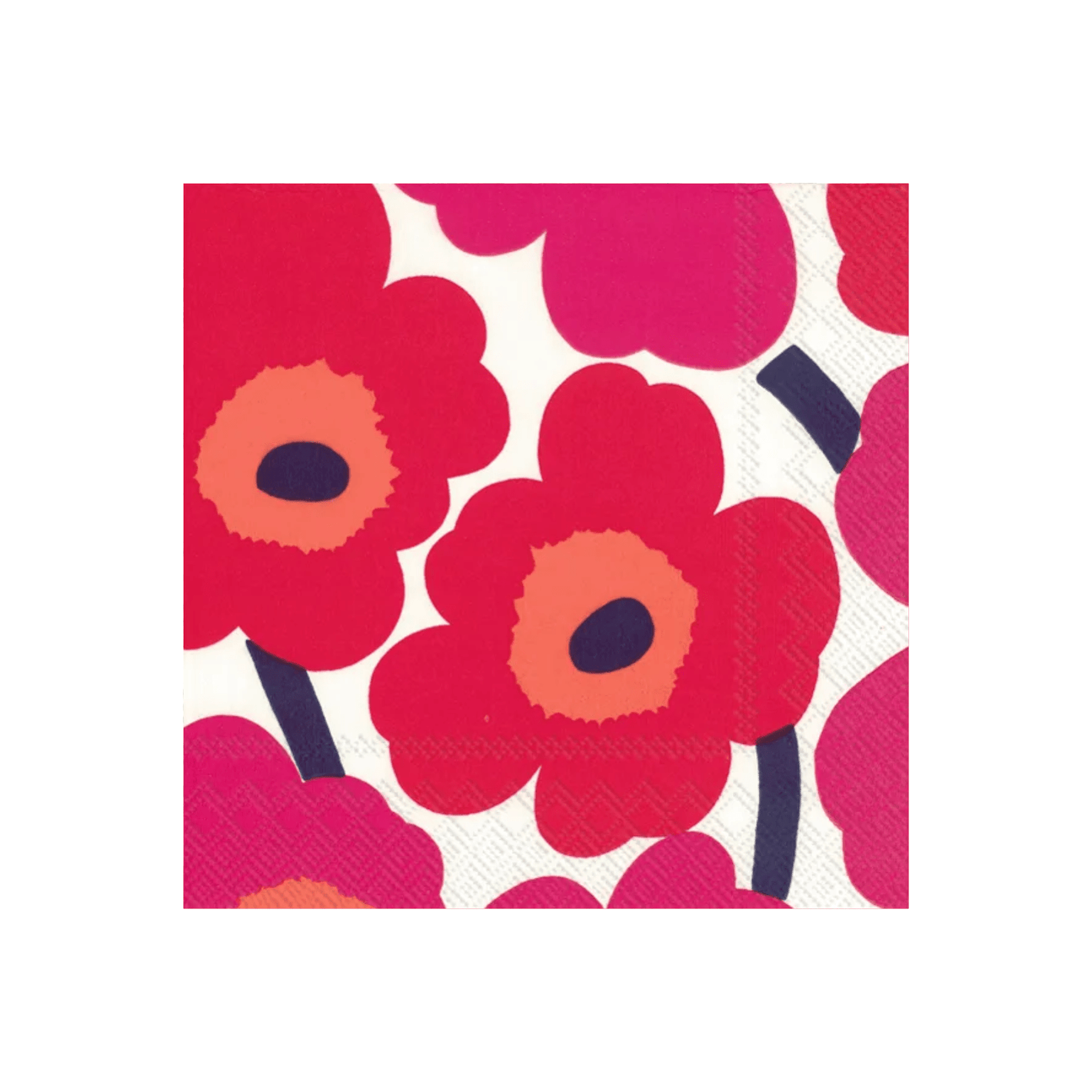 IHR Cocktail Marimekko Unikko Red Napkins Pack of 20