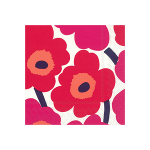 IHR Cocktail Marimekko Unikko Red Napkins Pack of 20