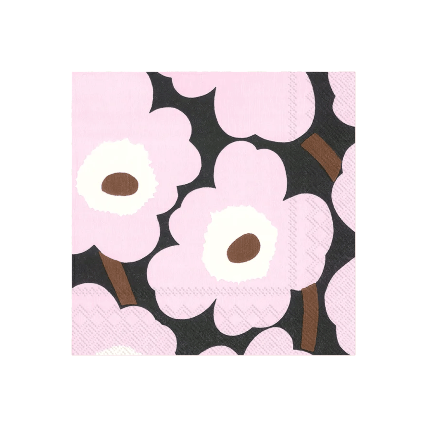 IHR Cocktail Marimekko Unikko Rose Napkins Pack of 20