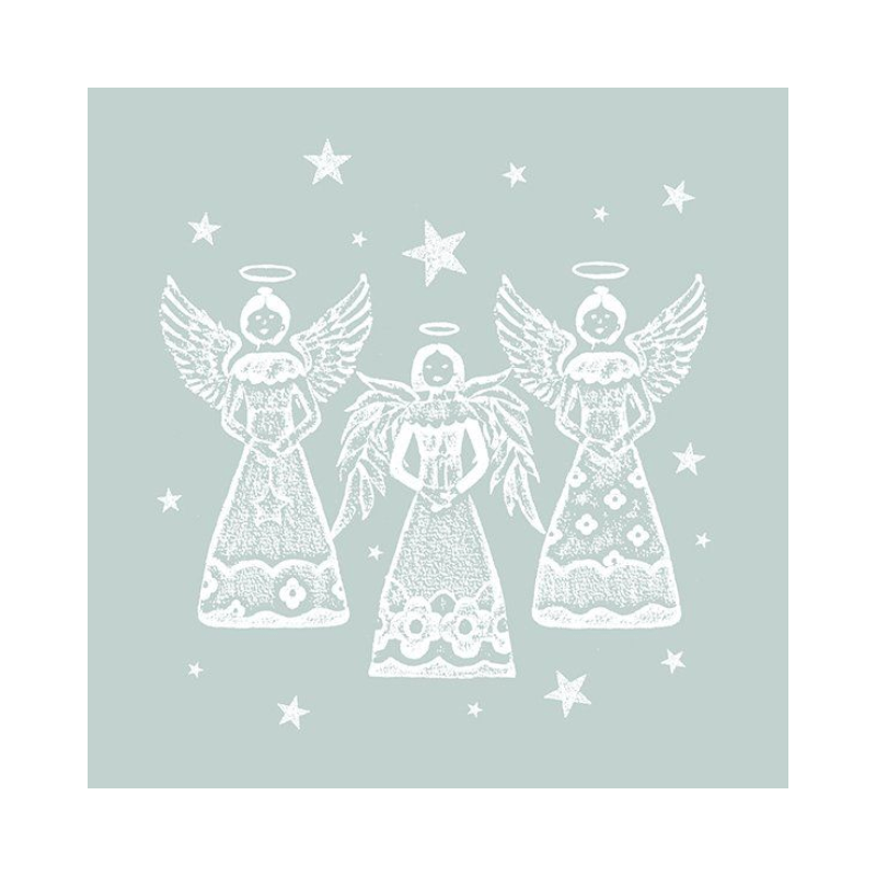 IHR Luncheon Bright Angels Silver Napkins Pack of 20