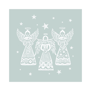 IHR Luncheon Bright Angels Silver Napkins Pack of 20