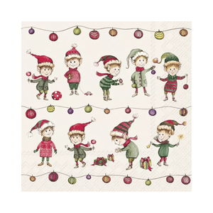IHR Luncheon Elves At Work Napkins Pack of 20