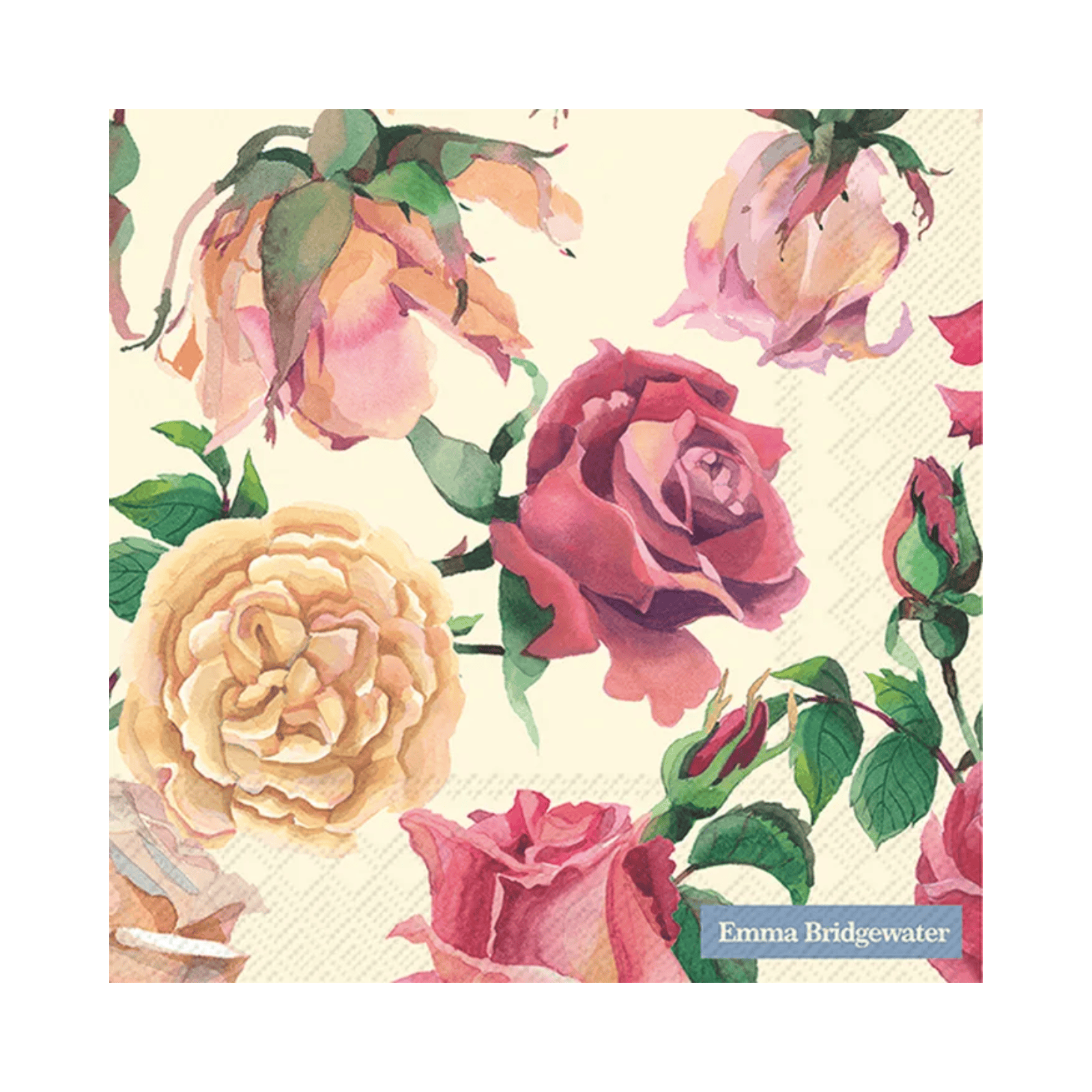 IHR Luncheon Emma Bridgewater Pink Roses Napkins Pack of 20
