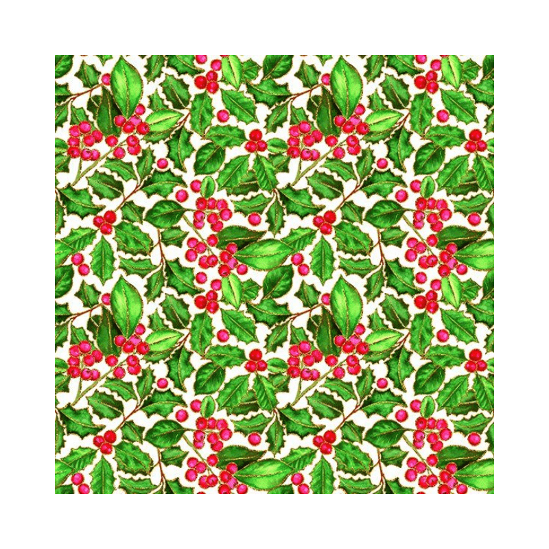 IHR Luncheon Holly Napkins Pack of 20