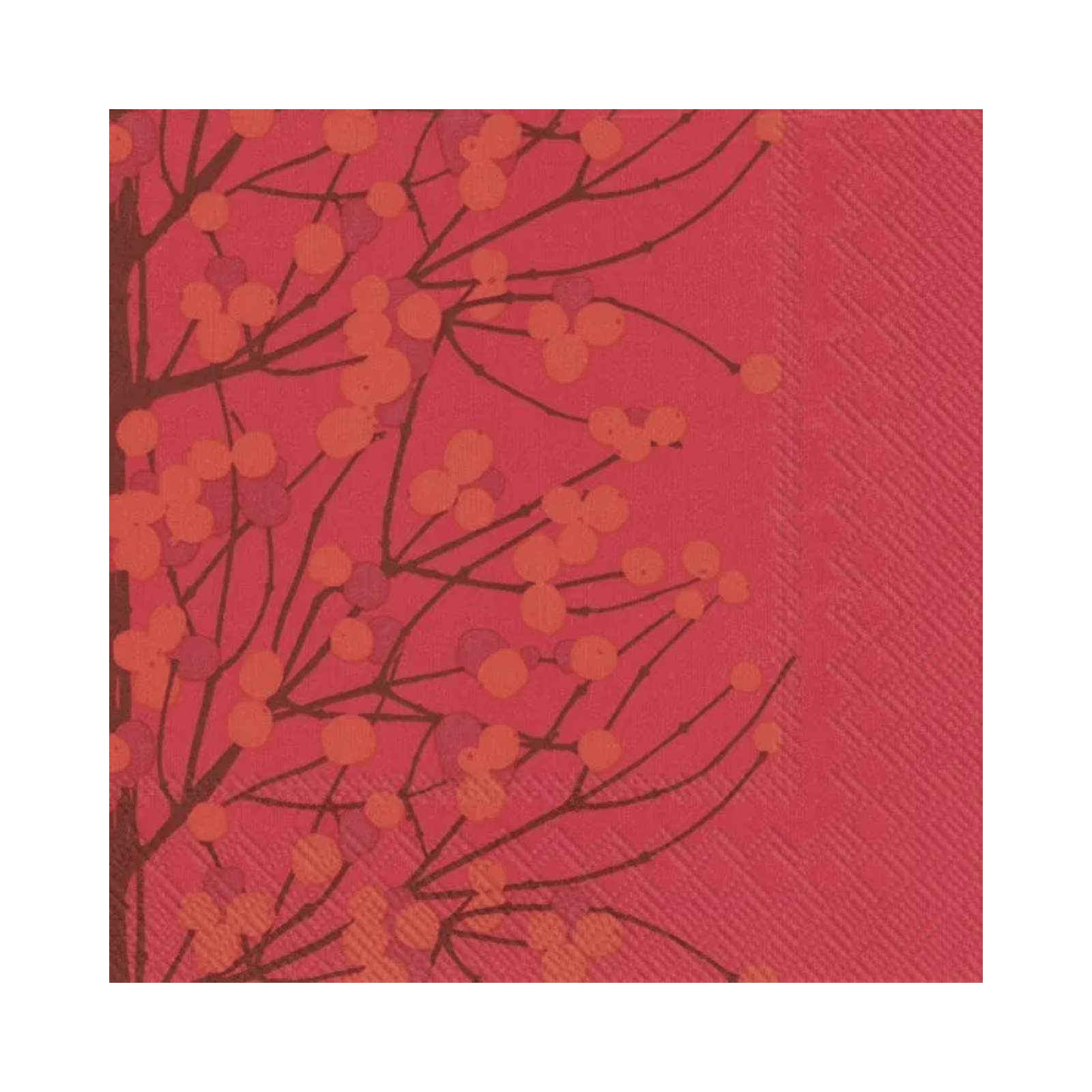 IHR Luncheon Marimekko Lumimarja Red Napkins Pack of 20
