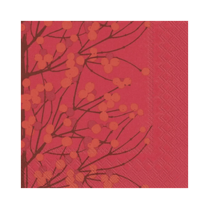 IHR Luncheon Marimekko Lumimarja Red Napkins Pack of 20